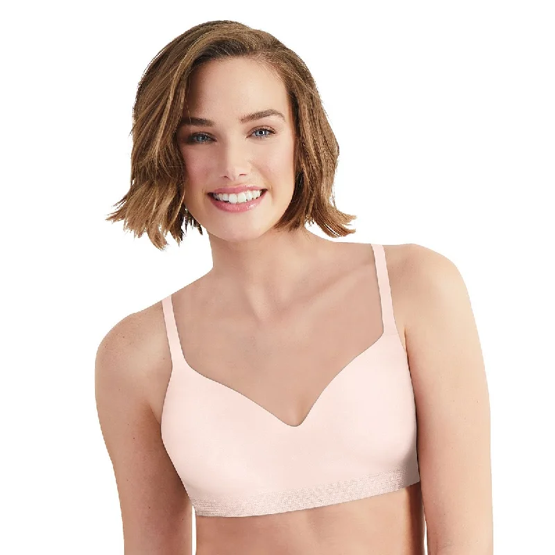 Hanes Womens Ultimate No Dig Support with Lift Wirefree Bra, XS, White