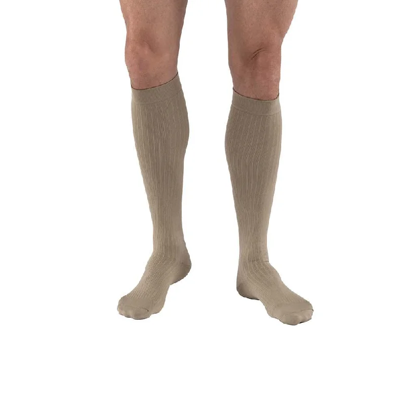 JOBST Men's Dress Compression Socks, 8-15 mmHg, Knee High, Closed Toe