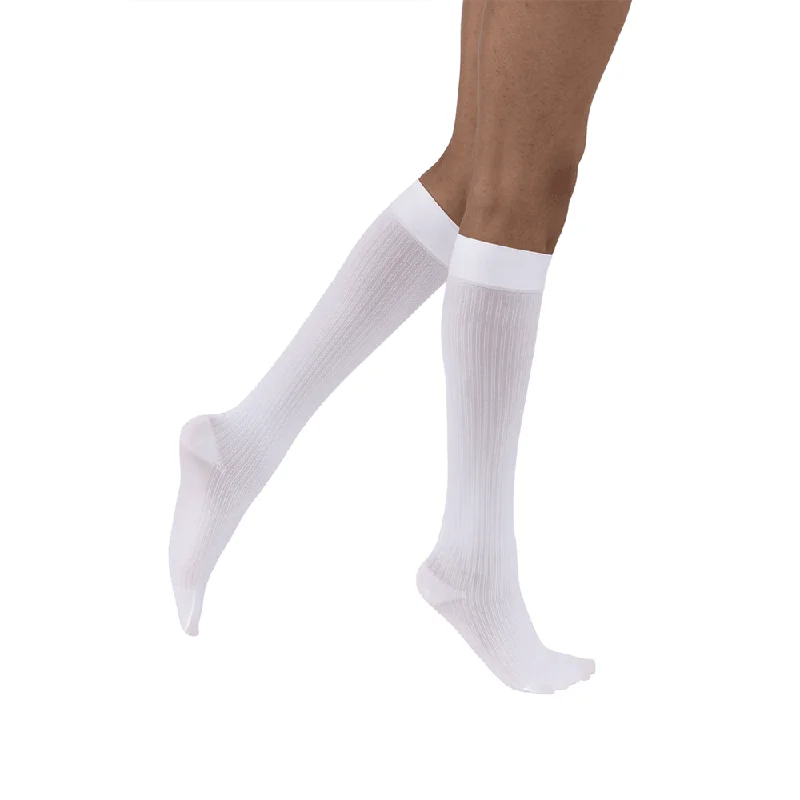 JOBST soSoft Compression Socks, 8-15 mmHg, Knee High, Ribbed, Closed Toe