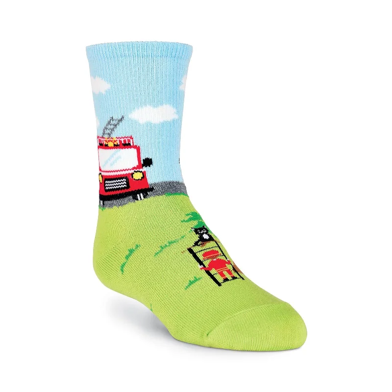 K. Bell Kids Fireman Crew Socks