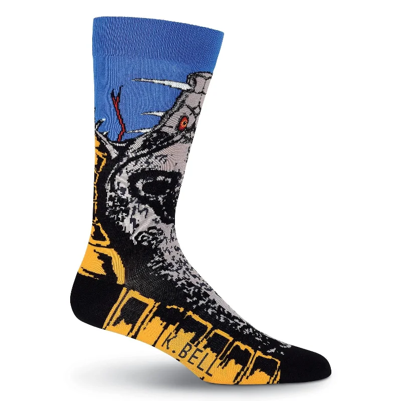 K. Bell Mens Cobra Snake Crew Socks